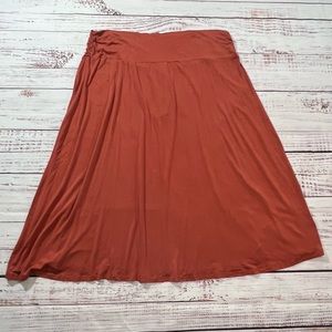 Bobeau 3x Rust terra cotta maxi skirt NWT